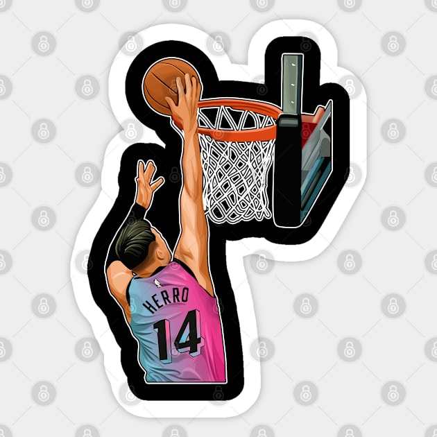 Tyler Herro #14 Reaction Sticker by 40yards